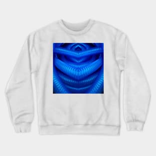 SYMMETRICAL FUTURE in NEON BLUE Crewneck Sweatshirt